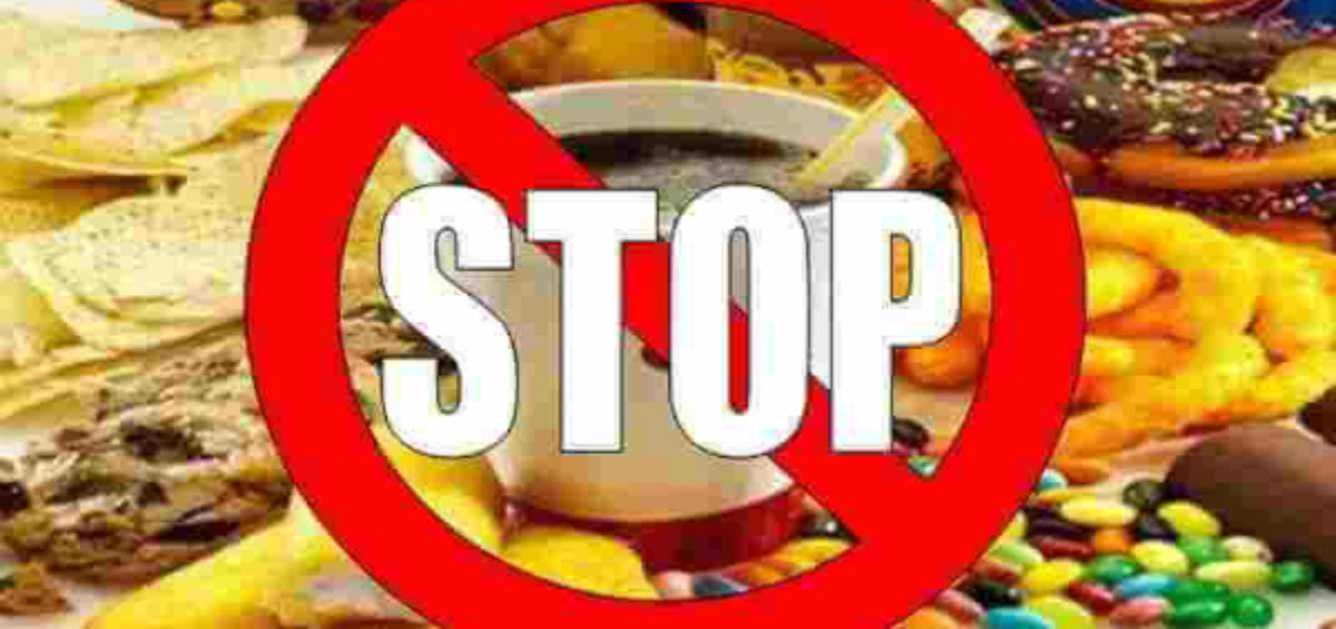 Stop eating bad foods