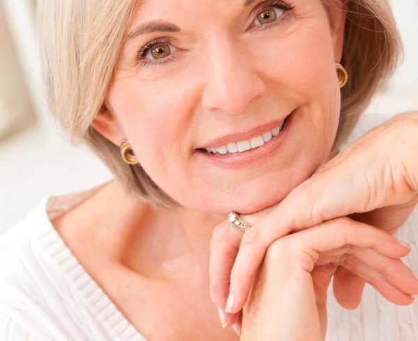 Older Woman Smiling with Beautiful Teeth